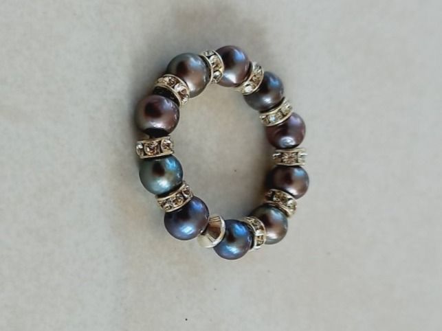 Swarovski Anelli: Echte Perlen und Swarovski Kristalringe Fingerring Grösse56 – Nuovo e nell'imballaggio originale da Winistorf venduto da acreativ2