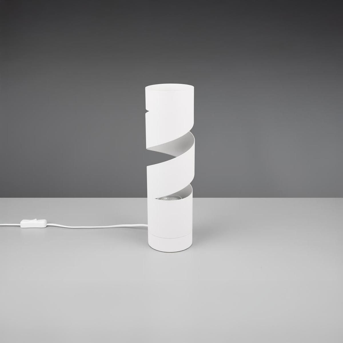 Lampade: Tischleuchte, Weiss, Spirale, 35 cm Höhe – Nuovo (secondo la descrizione) da Kreuzlingen venduto da Smart-Light 2