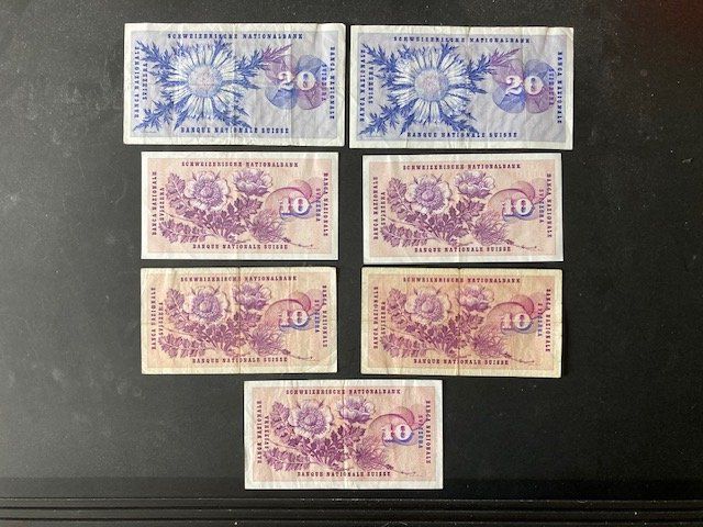 Banconote: 7 alte schweizer Banknoten – Usato da Hombrechtikon venduto da Anyway53 1