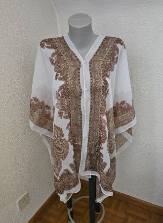 Tunika / Strandkleid / Poncho One Size Paisley
