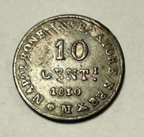 10 Cent Coin Napoleon Bonaparte 1810 France Antique