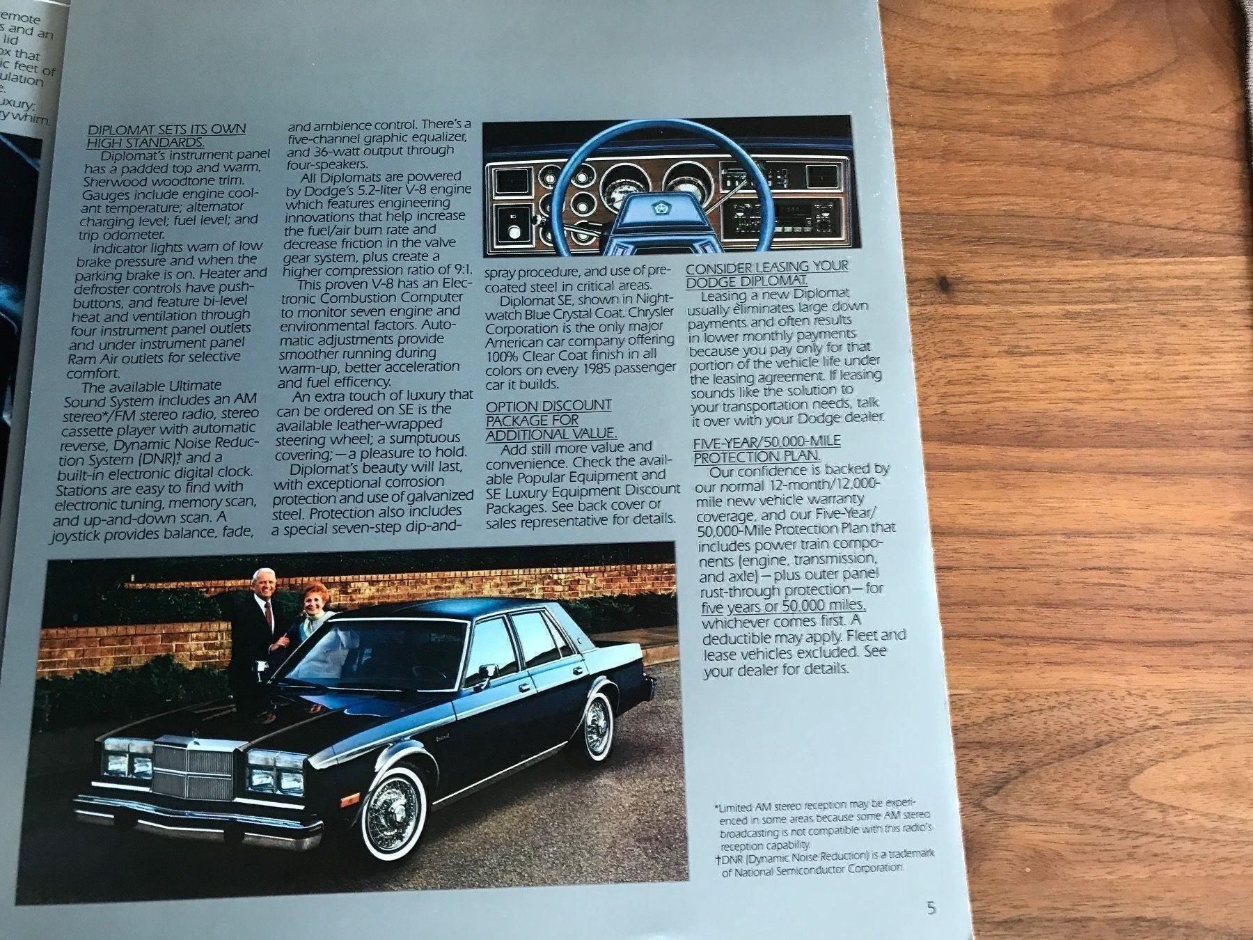 Dodge Autos: Dodge Diplomat Prospekt – Gebraucht aus Balterswil von Jeko1967 2