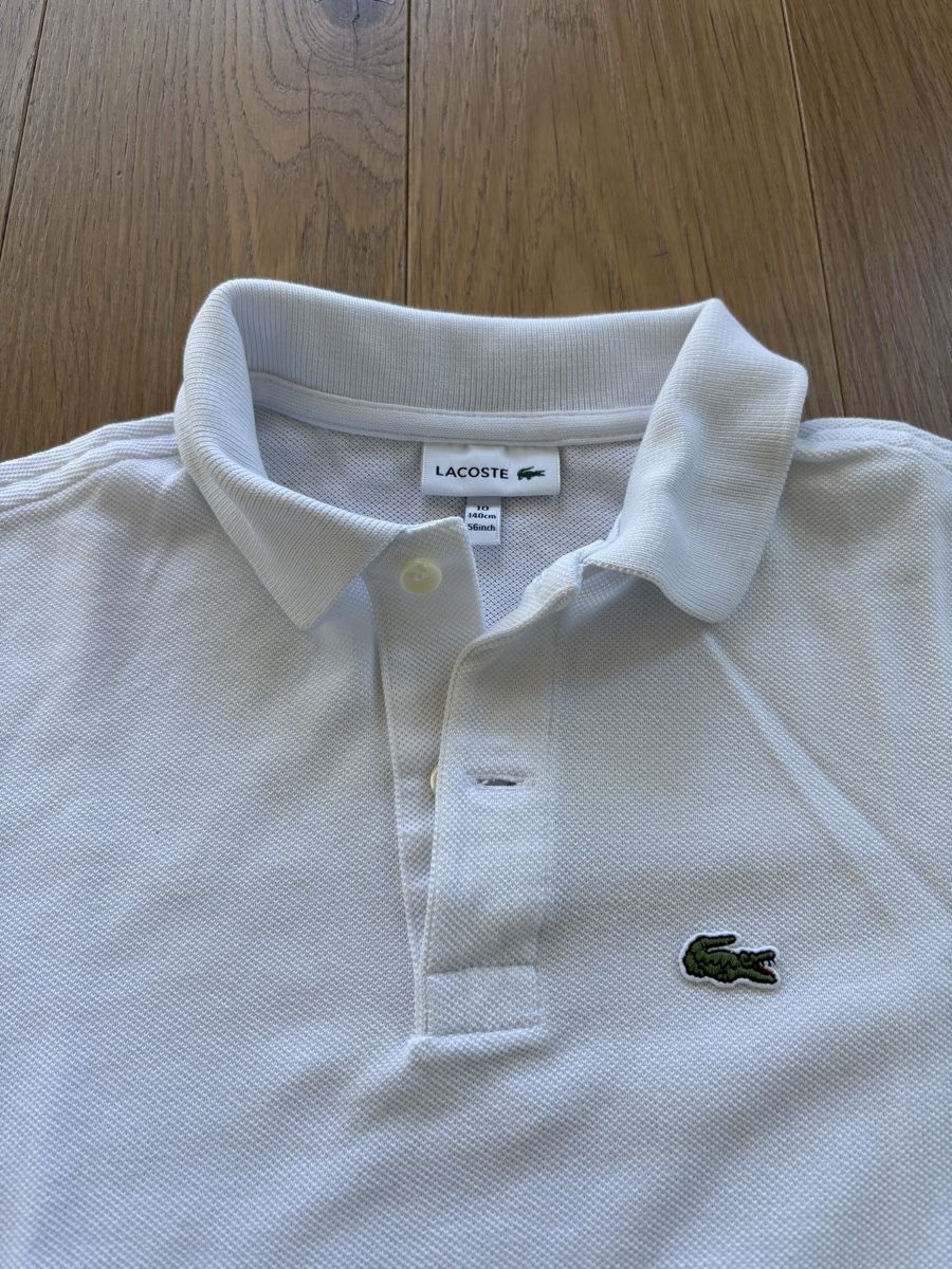 Lacoste Magliette Polo: Polo Lacoste Blanc, garçon Taille 10 ans 140cm – Usato da Horgen venduto da kantozor