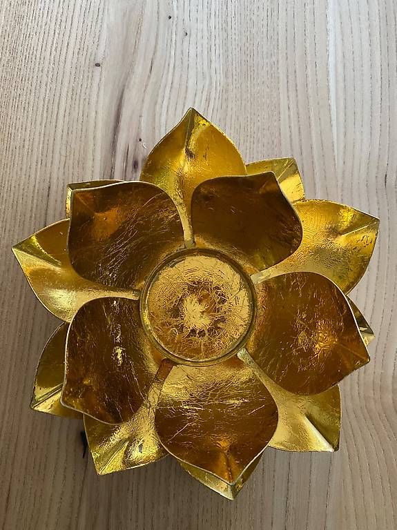 Portacandele: Lotus Kerzenhalter golden Ambiente – Usato da Biel/Bienne venduto da gneist2012 1