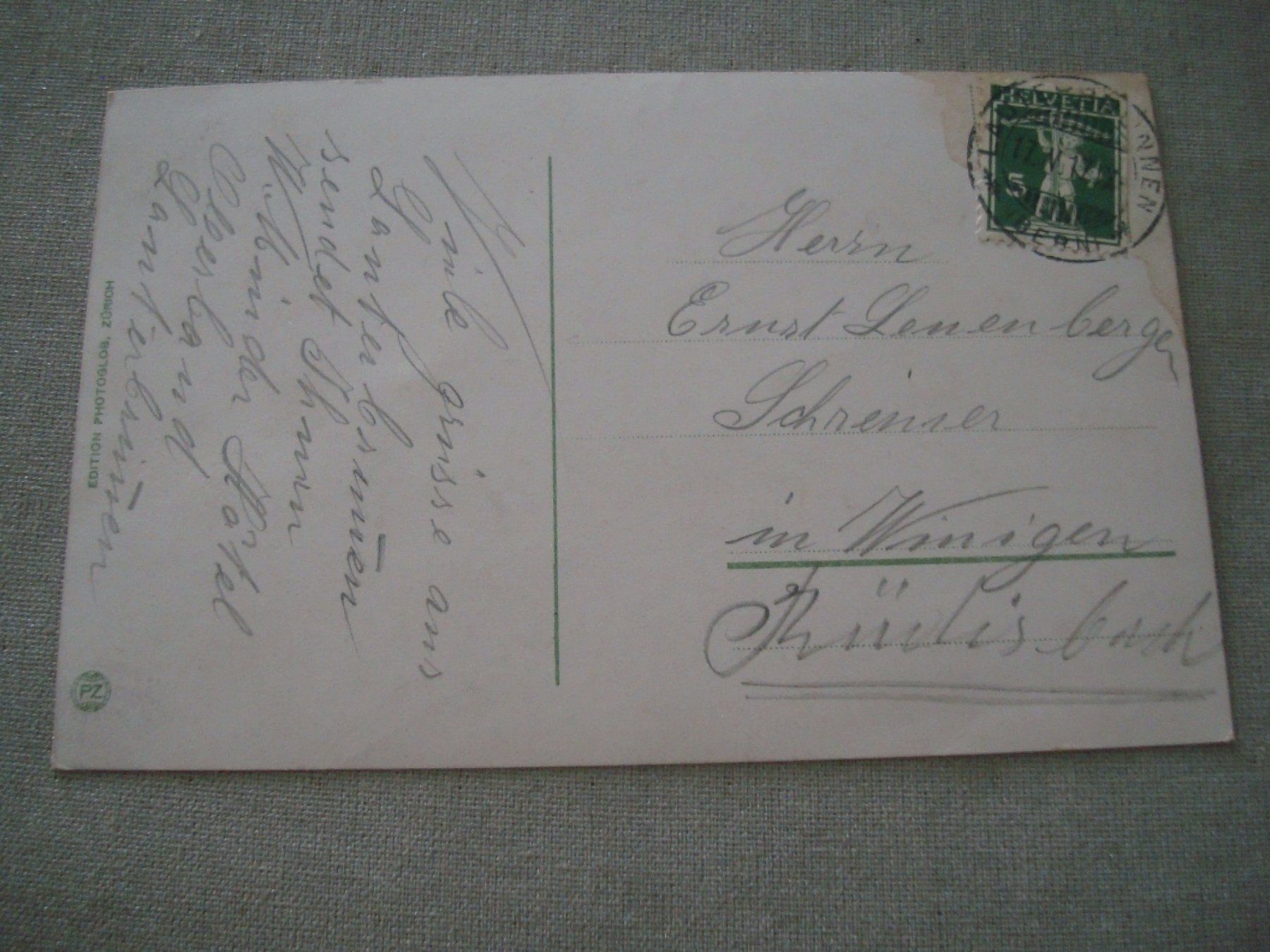Cartes postales: AK - Lauterbrunnen mit Staubbach - 1917 – D'occasion à Neuenegg par flohcante 2