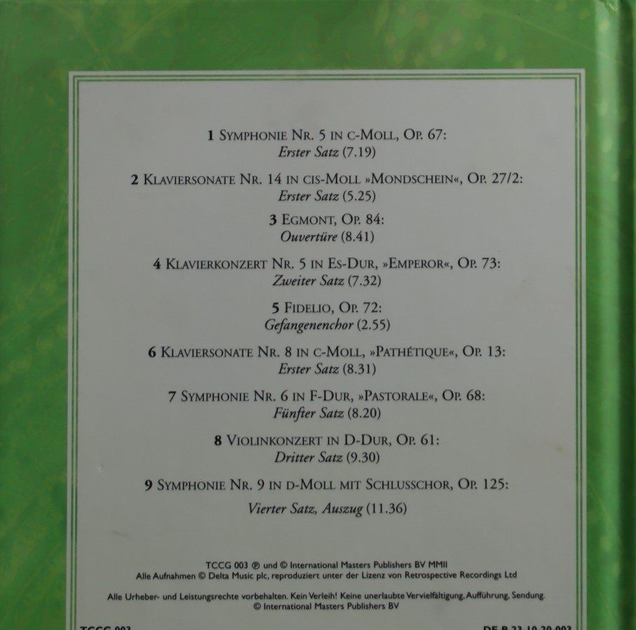 CD: Beethoven – Der Geist Der Freiheit – Usato da Luzern venduto da CONTENTI 2