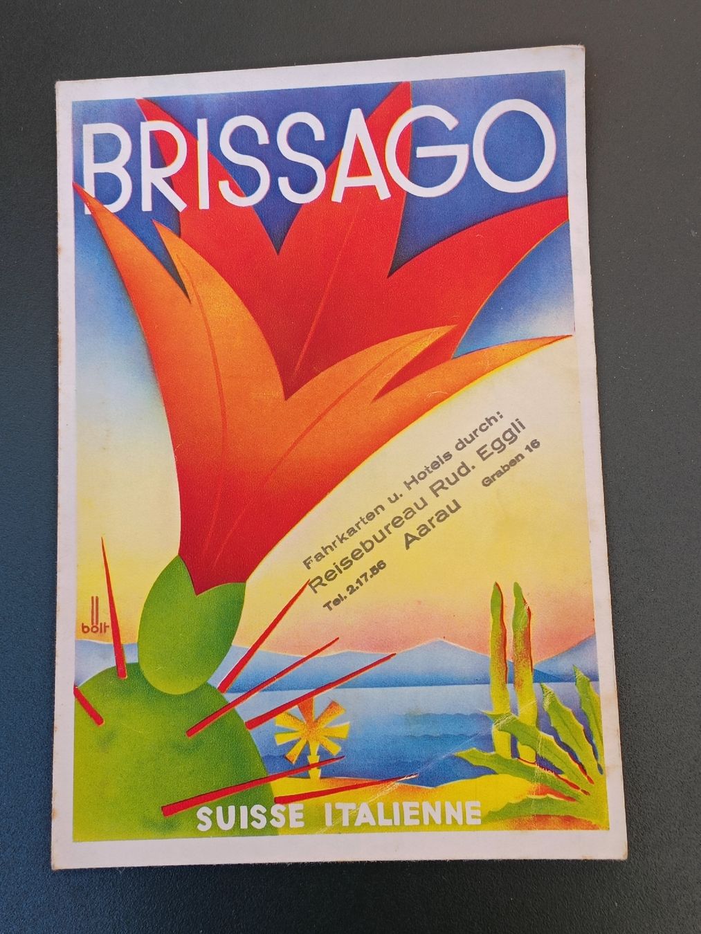 Dokumente: Litho Prospekt / Brissago - Ausgabe ca. 1930 – Gebraucht aus Brugg AG von Ente015