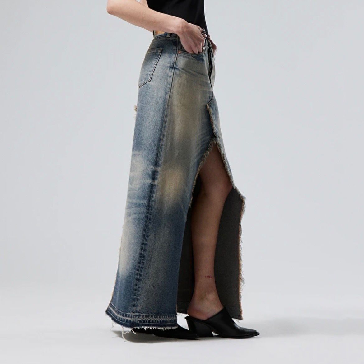 Weekday Gonne: Weekday Rhea Long Denim Skirt – Nuovo e nell'imballaggio originale da Zürich venduto da daria_m 3