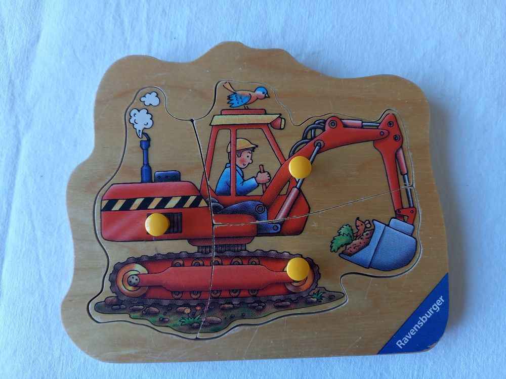 PuzzleYOU 1000-Teile-Puzzle „Bagger Bei Sonnenuntergang Auf Der Baustelle“ – Baufahrzeuge-Motiv, 64x48 Cm