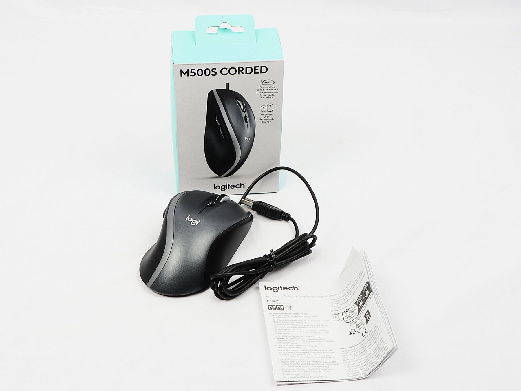 Logitech Mouse: LOGITECH M500S CORED Kabelbundene maus – Nuovo (secondo la descrizione) da Steinen venduto da Restwert_Steinen