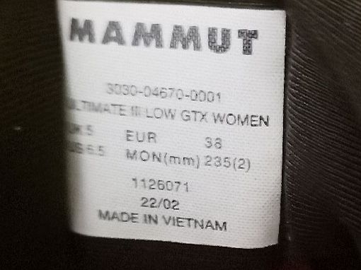 Mammut Scarpe da donna: Mammut Wanderschuhe, Gr. 38 – Usato da Bern venduto da paultschur11 5