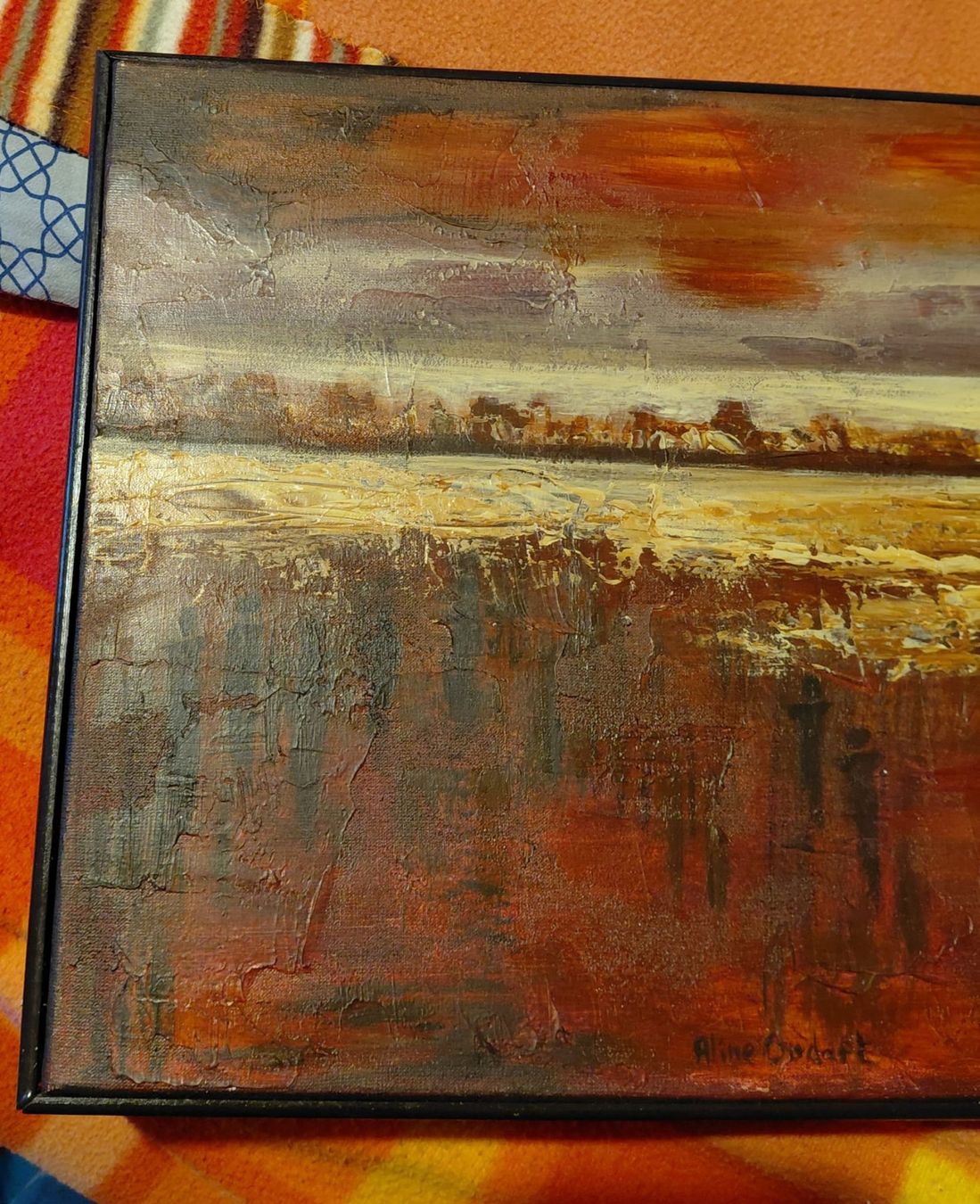 Tableaux: Tableau "CURIOSITE", contemporain – D'occasion à Ste-Croix par aud_qwv8 4