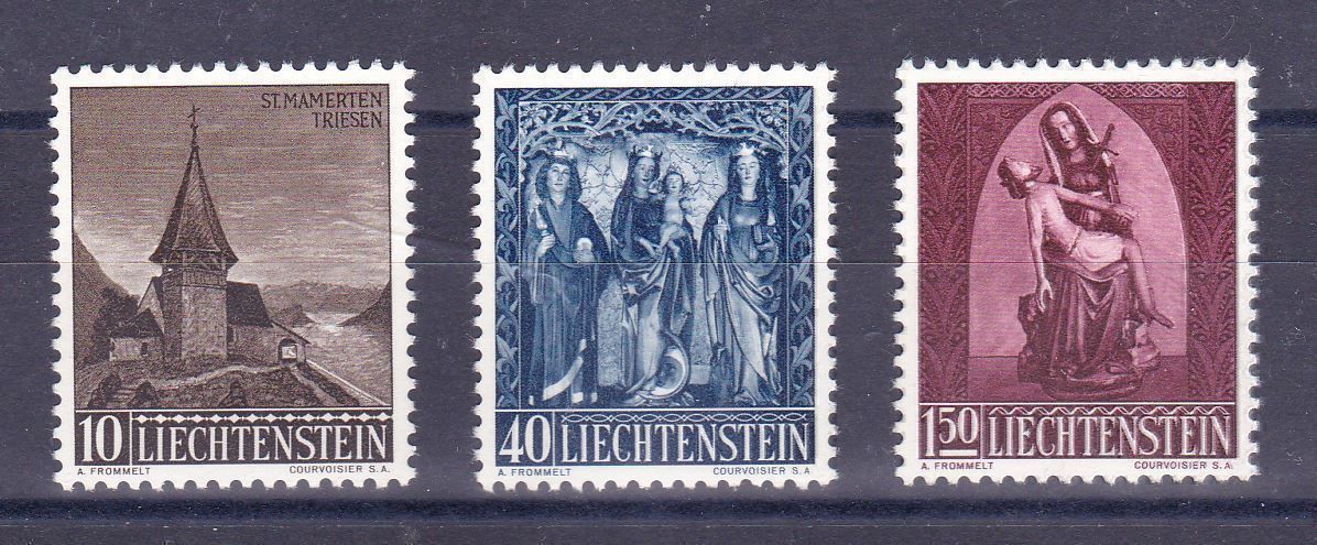 Tutti i francobolli: FL 306-308, postfrische Serie, SBK 30.- – Usato da Wenslingen venduto da riger11