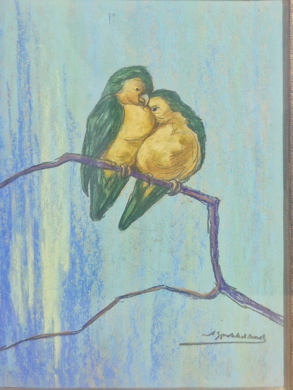 Dipinti: pastel de Albert Klein Sprokkelhorst – Usato da Renens VD venduto da vintage72