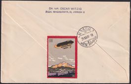 1949, Vignette (*) Schweiz. Militär Aviatik +Zusatz-Frankatu