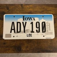 🇺🇸 U.S. Autoschild, Iowa ADY 190 - ORIGINAL