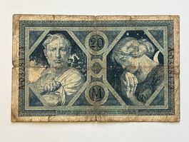 Reichsbanknote Zwanzig Mark 1918 A-0328173