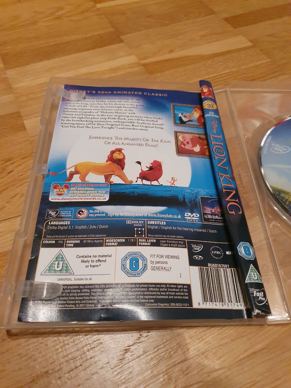 Tutti i DVDs: Der König der Löwen - DVD – Usato da Embrach venduto da mon_m5ws 1