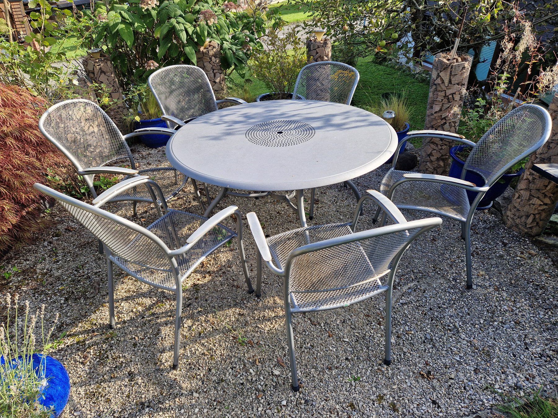 Tischset: Grosse Gartentischgruppe, Tisch und 6 Stühle – Gebraucht aus Sirnach von JuStaVerKauft