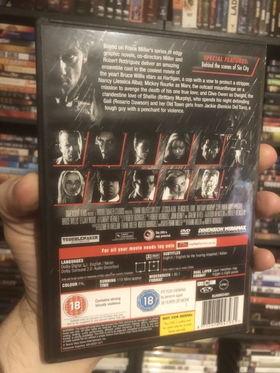 Tutti i DVDs: Sin City (UK edition) dvd – Nuovo (secondo la descrizione) da Lausanne venduto da fransadpop 1