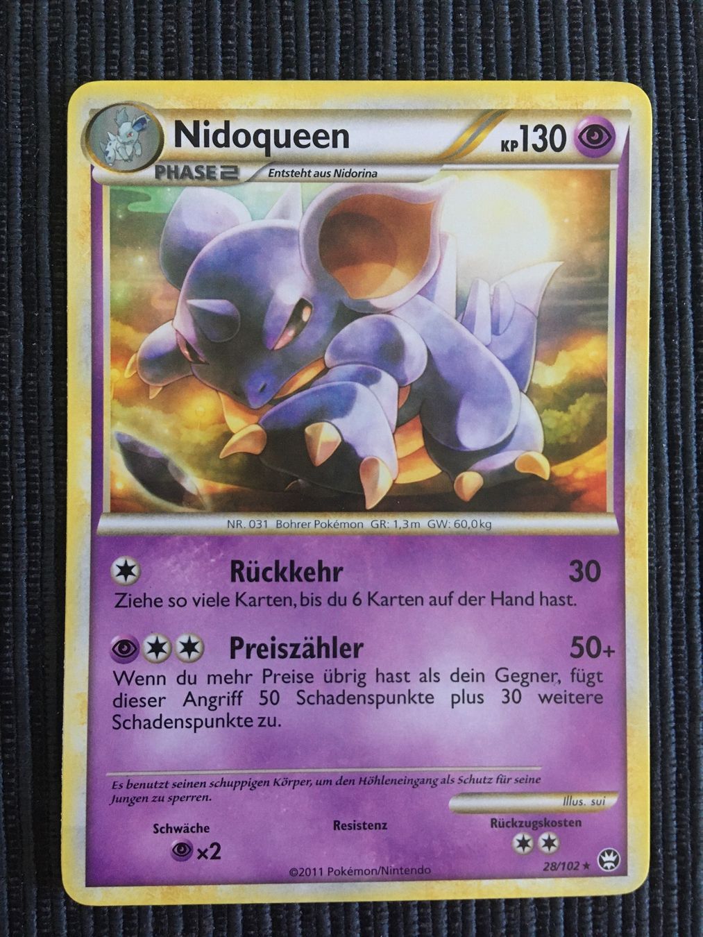 Pokémon Carte collezionabili: Pokemon Nidoqueen HS Triumph 2009 – Nuovo (secondo la descrizione) da Wabern venduto da Collectfun