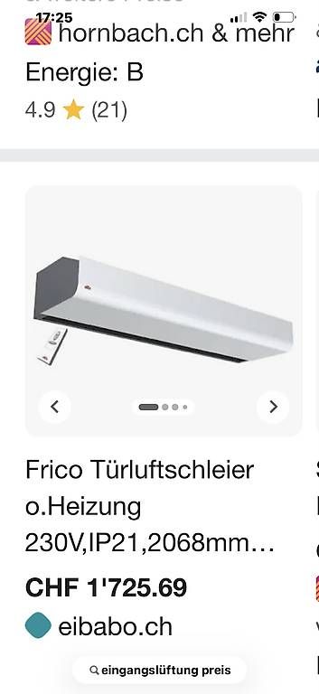 Türen: Türluftschleier – Gebraucht aus Stans von Benzen 2