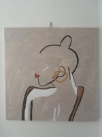Acrylbild Frau abstrakt 