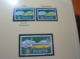Abart Alpenpost 1953, **, "Retusche Hausgespenst"