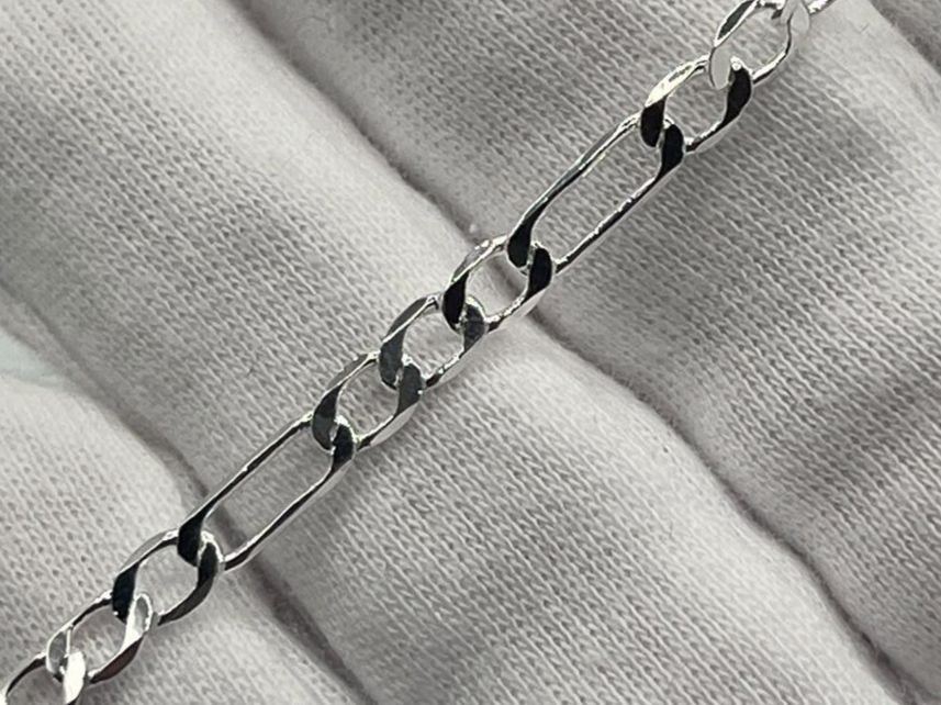 Armbänder & -reifen: Bracelet en Argent 925 Maille Figaro – Gebraucht aus Praz (Vully) von VVSWISS 1