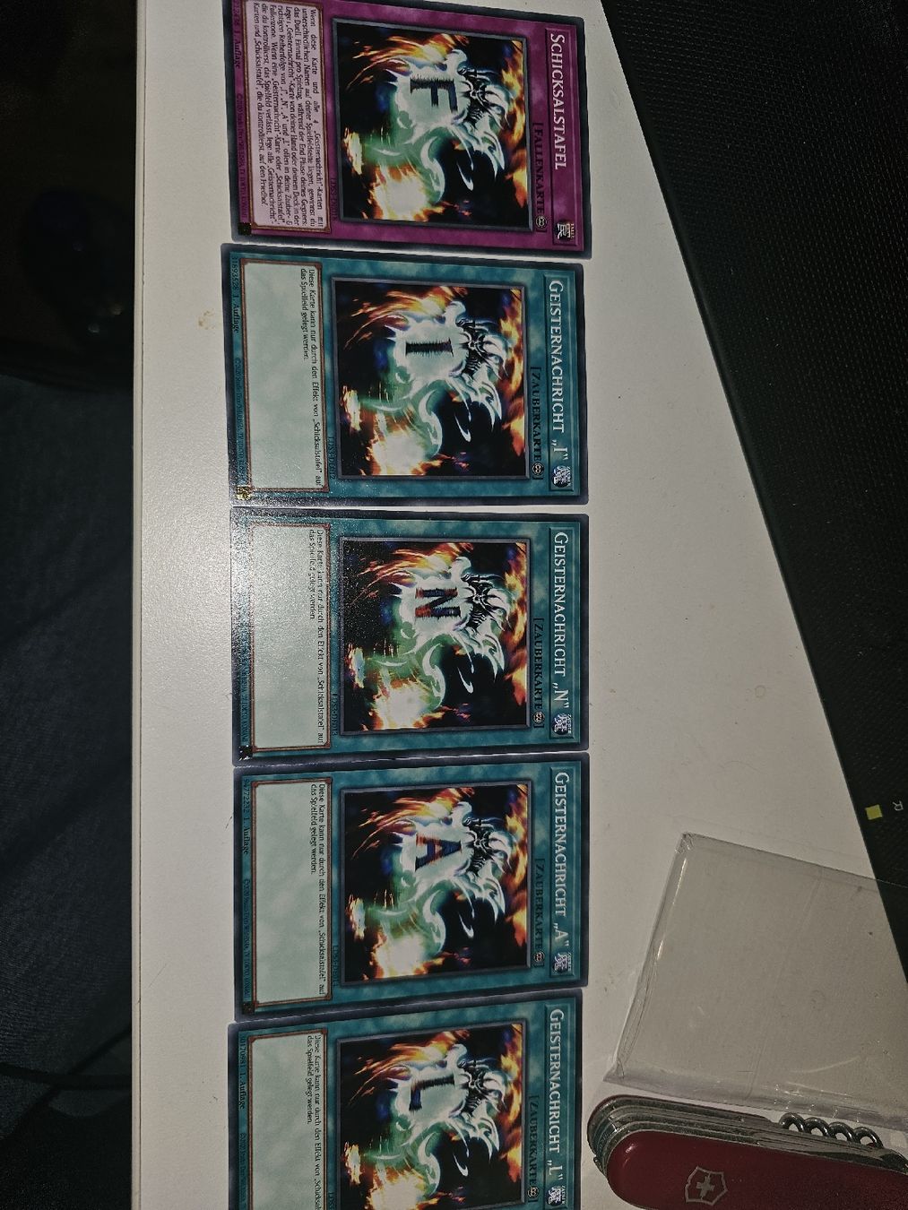 Yugioh Sammelbilder & Trading cards: 5x Geisternachricht "FINAL" Yugioh Karten SET – Gebraucht aus Gossau SG von KingofRingx3