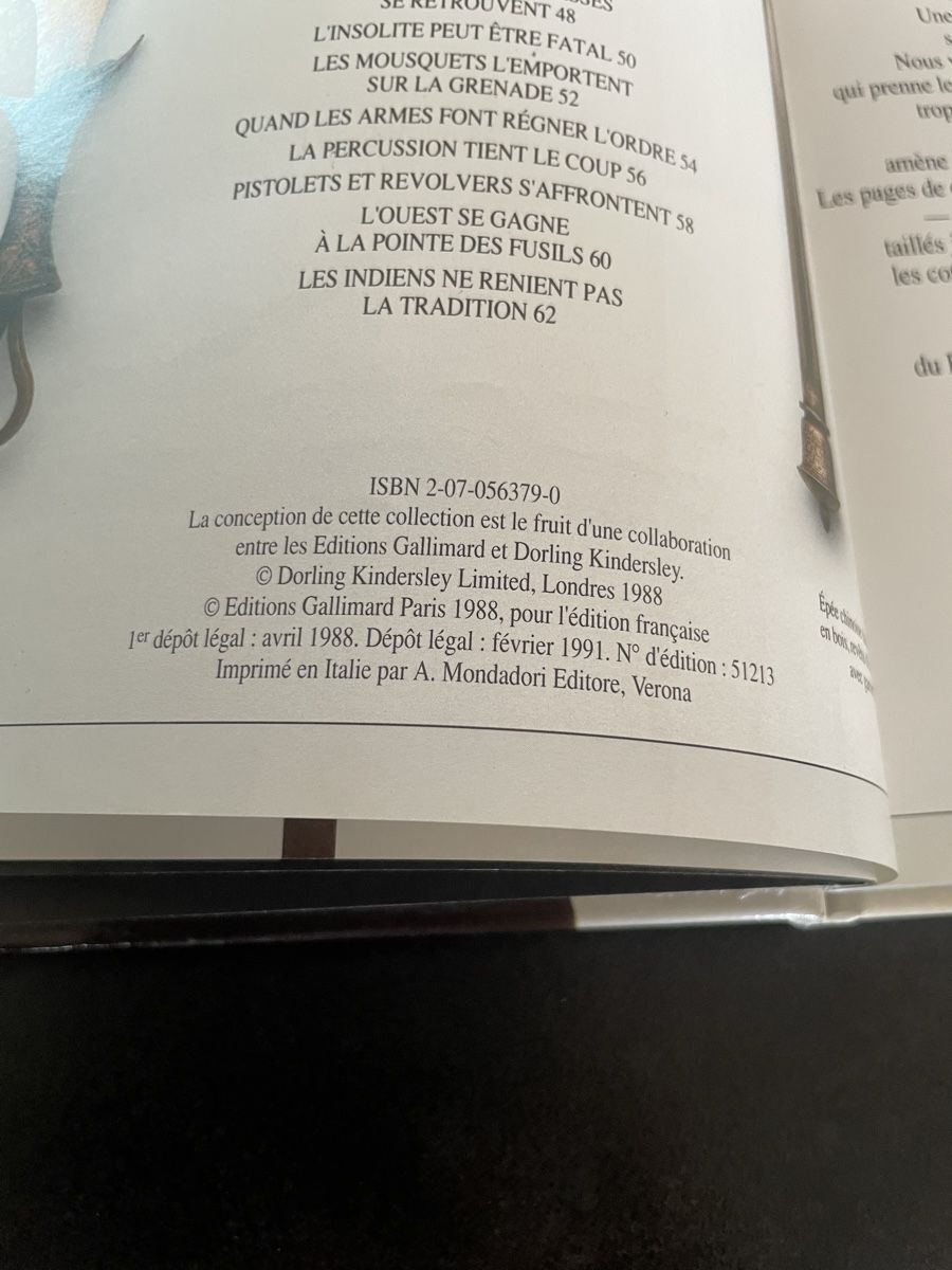 Bücher: Livre "Armes et armures" Gallimard – Gebraucht aus Vallamand von Bricbracbroc82 7