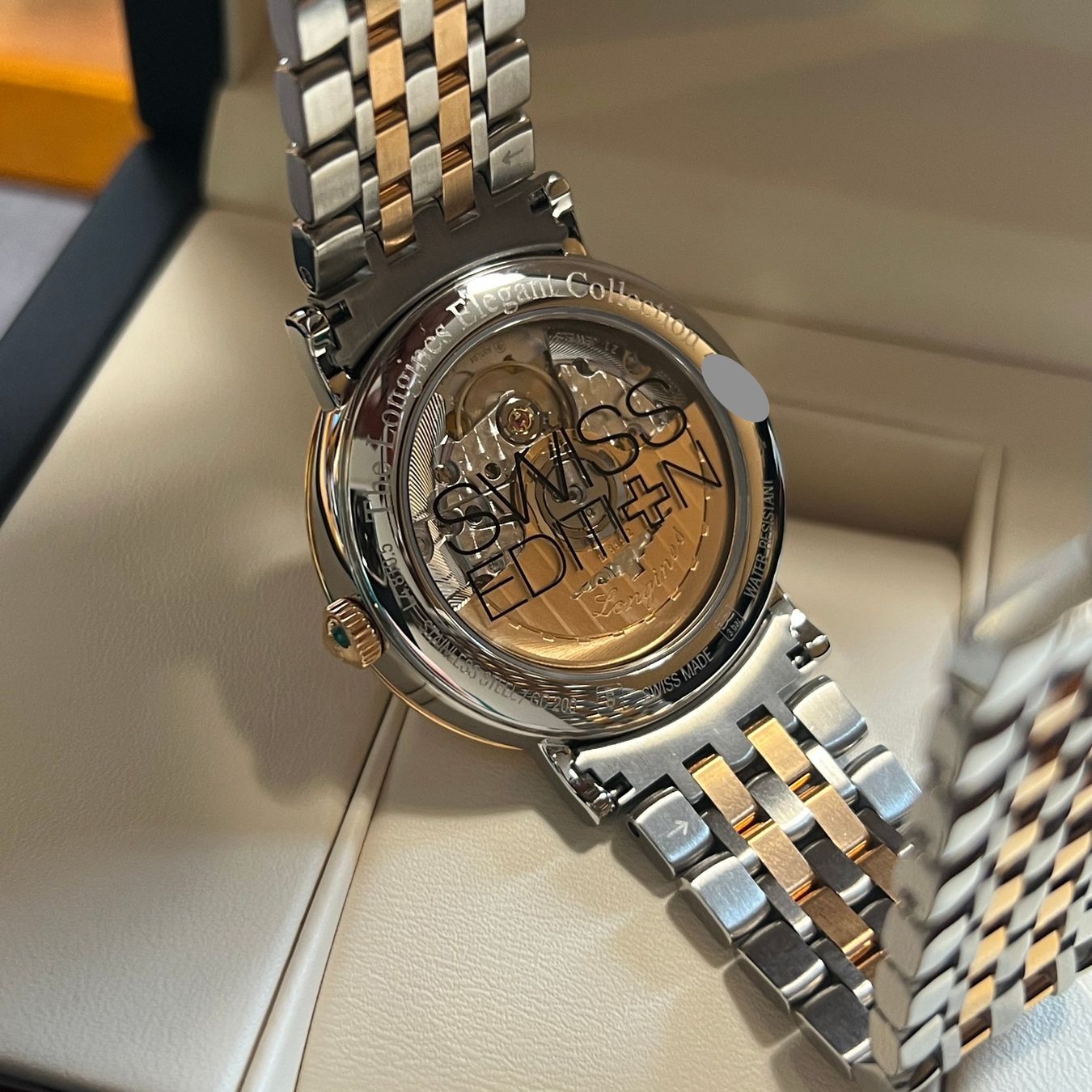 Longines Orologi: Longines Elegant Automatic Full Set L4.810.5.97.7 – Usato da Carouge GE venduto da Watchaser 4
