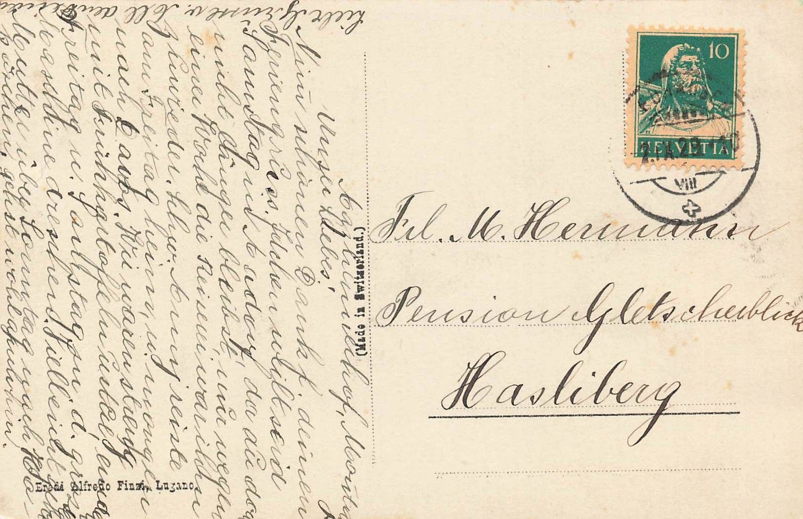 Cartoline postali: Schffhausen blick vom emmersberg – Usato da Biasca venduto da Blenio71 1