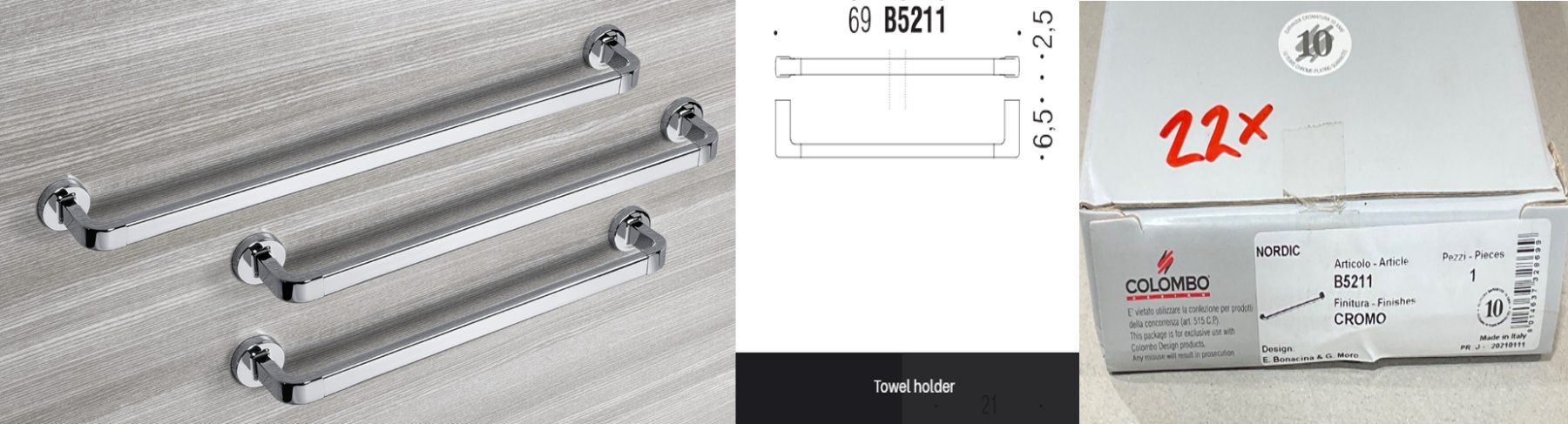 Portasapone: Posten (70Stk) Colombo Bad Accessoires – Nuovo (secondo la descrizione) da Derendingen venduto da Meisterstuecke 5