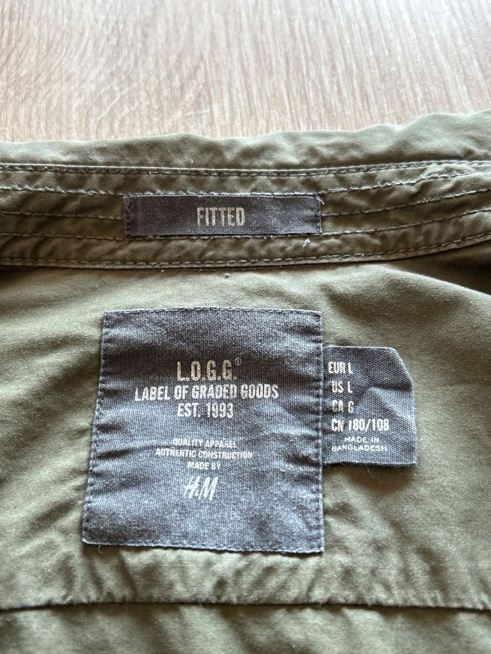H&M Camicie: Langarm Hemd Herren beige L.O.G.G. Gr. L – Usato da Brunnen venduto da Nala2929 8
