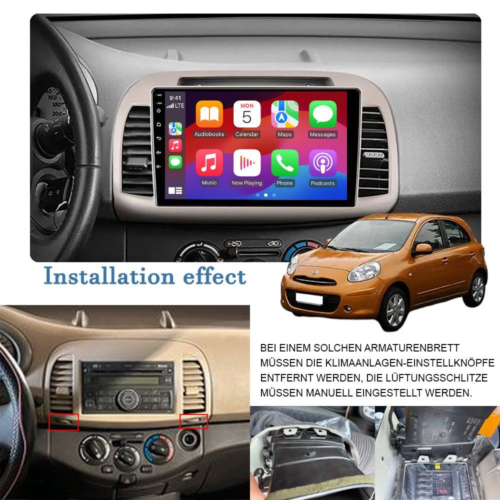Navigatori: Autoradio Nissan Micra DAB+ Carplay Android Navi Bluetooth – Nuovo e nell'imballaggio originale da Chiasso venduto da online.shop 2