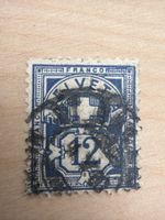 Briefmarke Schweiz 12 Rappen blauer Druck 1 Stück