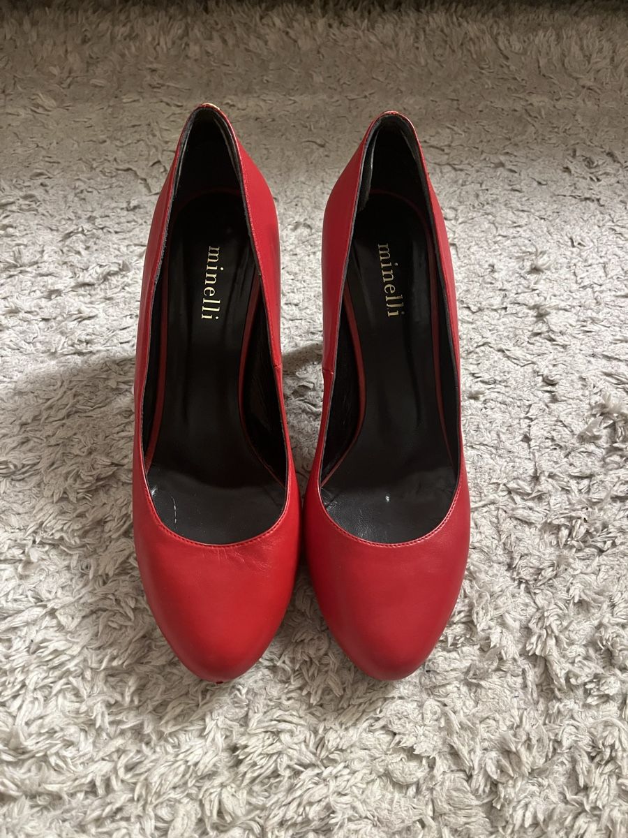 Scarpe da donna: Rote Minelli Leder Pumps – Usato da Bern venduto da t.nomse 2