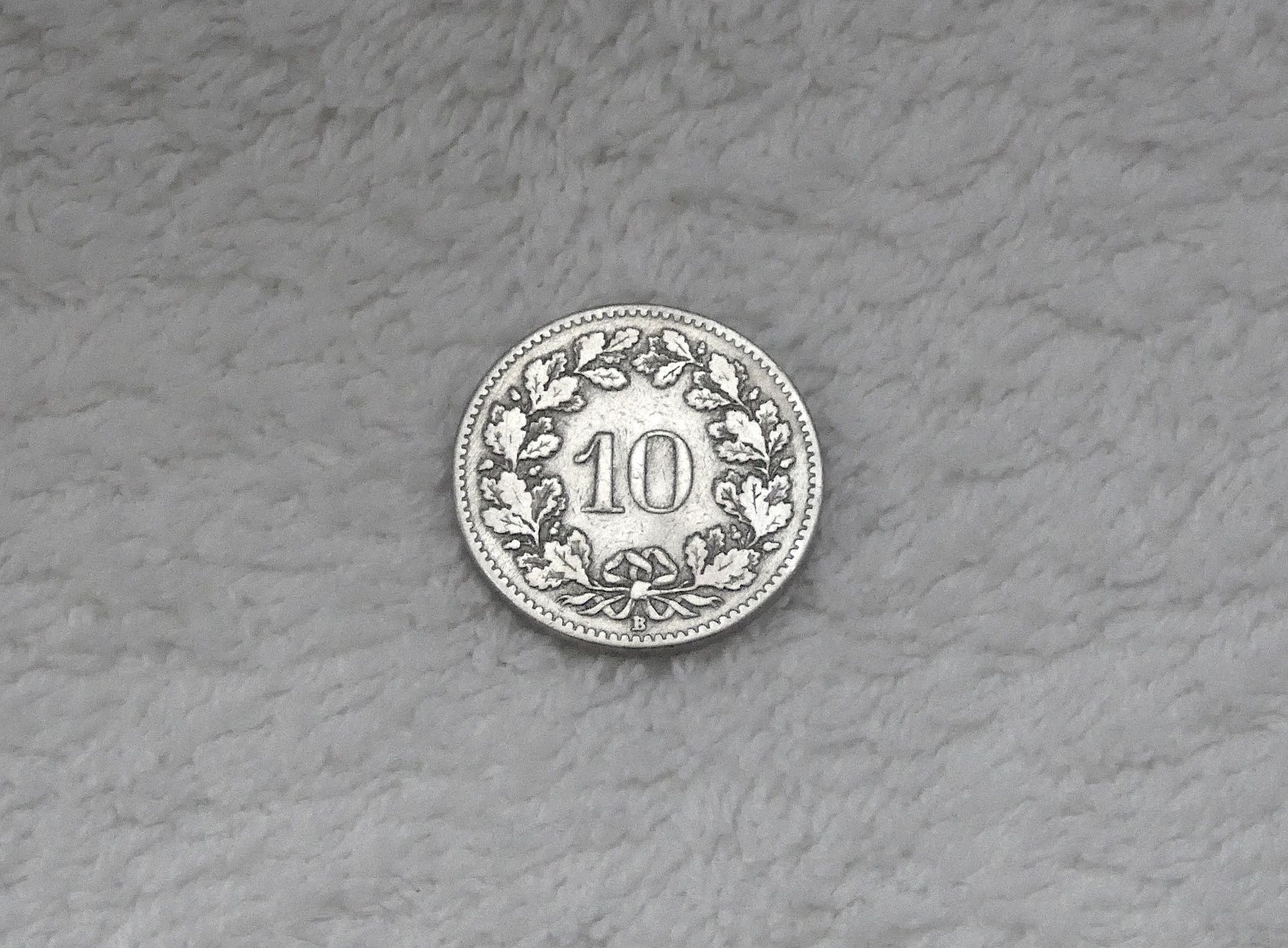 Tutti le monete: 10 centimes/rappen 1907 – Usato da Nyon venduto da Ilmi09 1