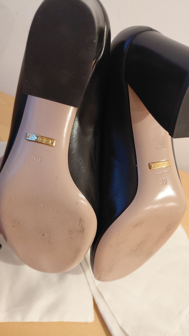Gucci Scarpe da donna: Gucci Lederschuhe, Schwarz Gr. 39 – Usato da Zürich venduto da ewka 2