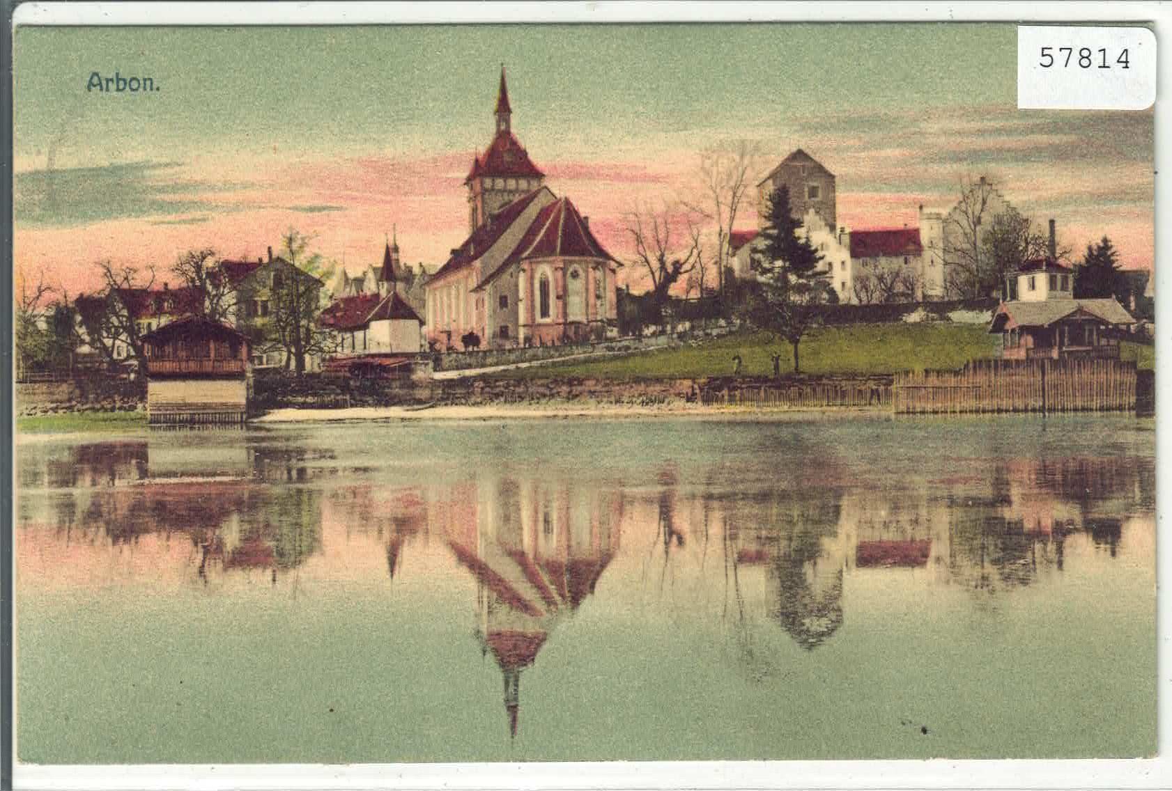 Cartoline postali: Arbon - Stadtpartie am See - Litho – Usato da Ettingen venduto da Kartenplanet