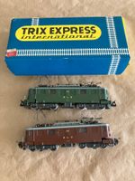 2 Stk. Ae 4/4 der BLS von Trix International, grün und braun
