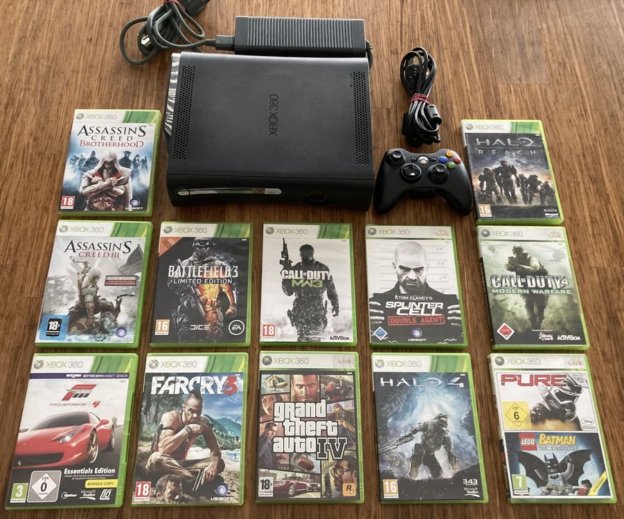 XBox 360 Konsole 120GB HDD + 12 Games TOP Set! Kaufen auf Ricardo