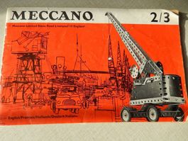 Meccano Anleitungsheft !!! 26 Seiten - uralt - exklusiv !!