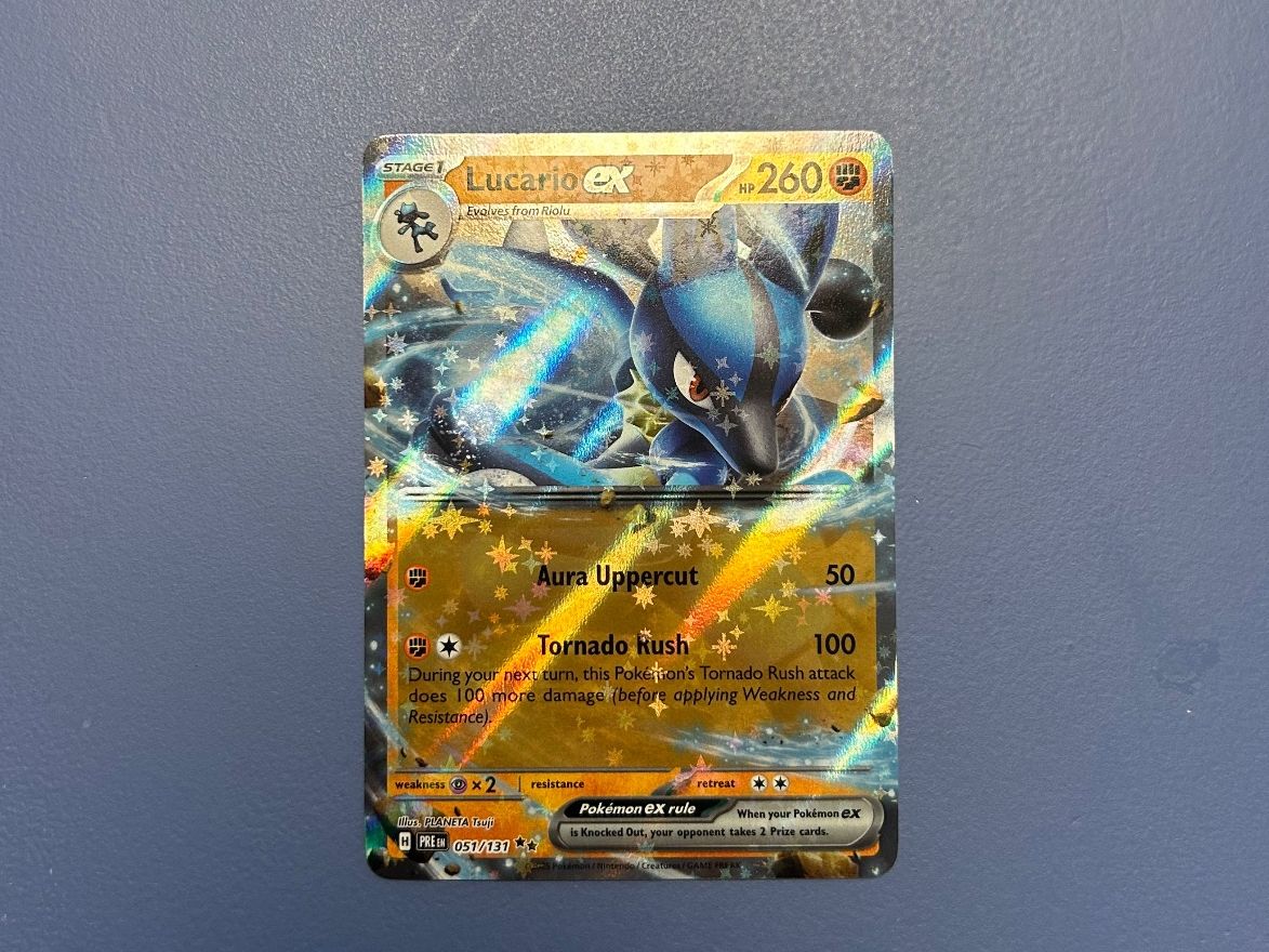 Pokémon Carte collezionabili: Lucario Ex 051/131 Prismatic Evolution EN – Usato da Schlieren venduto da happymerchant64