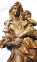 Vierge et enfant - Sculpture bois - Autriche
