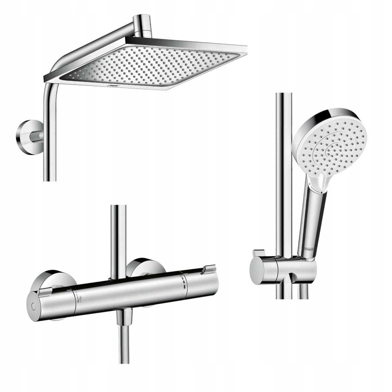 Hansgrohe Docce: Hansgrohe Crometta E 240 EcoSmart Duschsystem mit Thermostat – Nuovo e nell'imballaggio originale da Luzern venduto da BestMobile 1