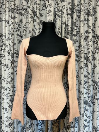 HANDMADE LACHSFARBENE/PEACH PULLOVER