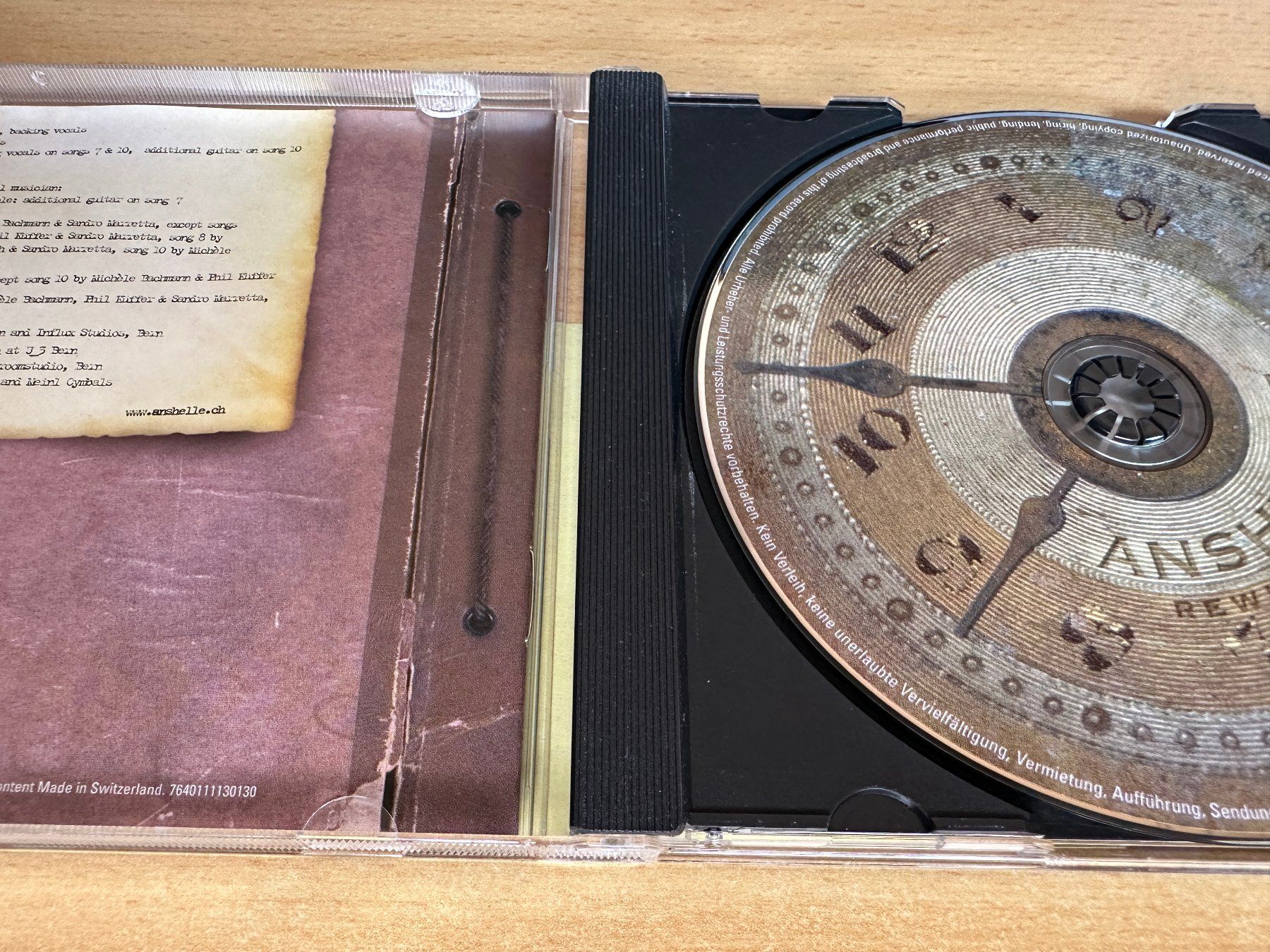 CD: Anshelle – Rewind Please – Usato da Rikon im Tösstal venduto da Alpenmutz 2