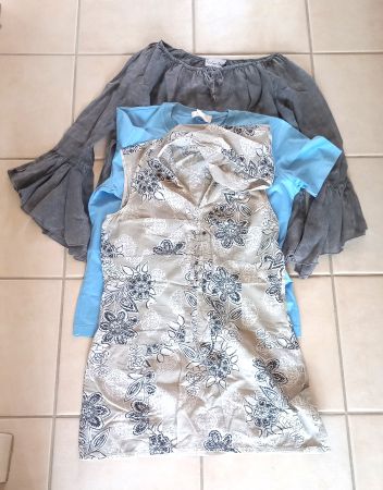 Sommerblusen 3er Set Gr. 40 - 42, Escada/Nile/Bohemian